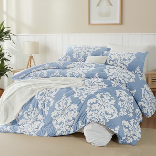 Chăn bông mùa đông bằng nỉ in hình Burnout, Chăn bông sang trọng kiểu Bohemian với lớp nền bằng sợi nhỏ siêu mềm, Bộ đồ giường ấm áp cho cả mùa