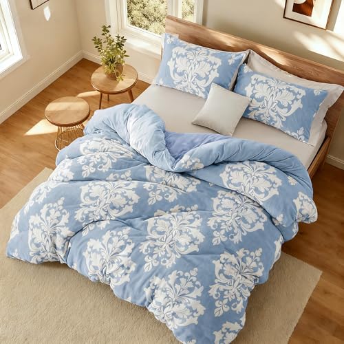 Chăn bông mùa đông bằng nỉ in hình Burnout, Chăn bông sang trọng kiểu Bohemian với lớp nền bằng sợi nhỏ siêu mềm, Bộ đồ giường ấm áp cho cả mùa